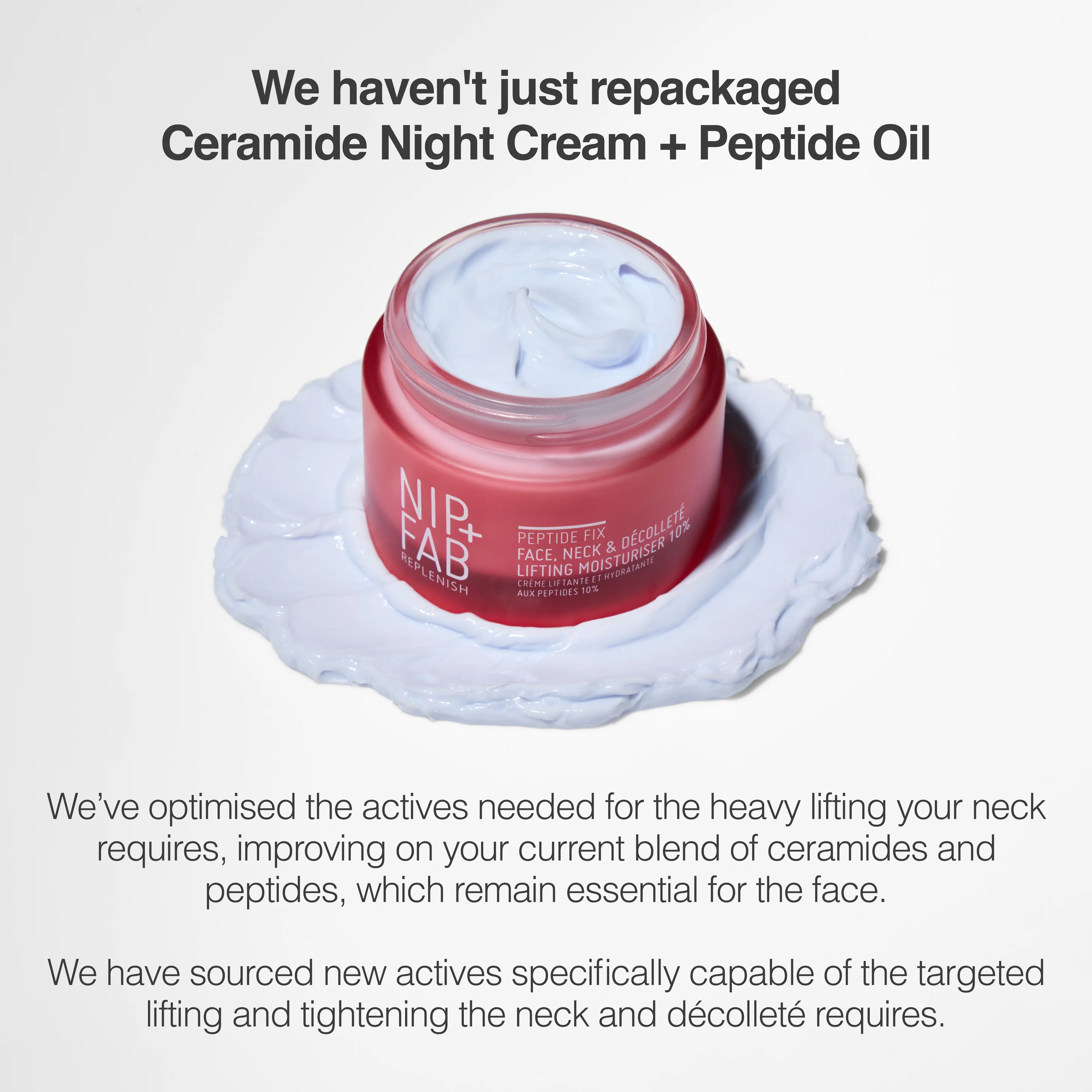Peptide Fix Décolleté, Neck and Face Lifting Moisturiser 10% 50ml - Image 5
