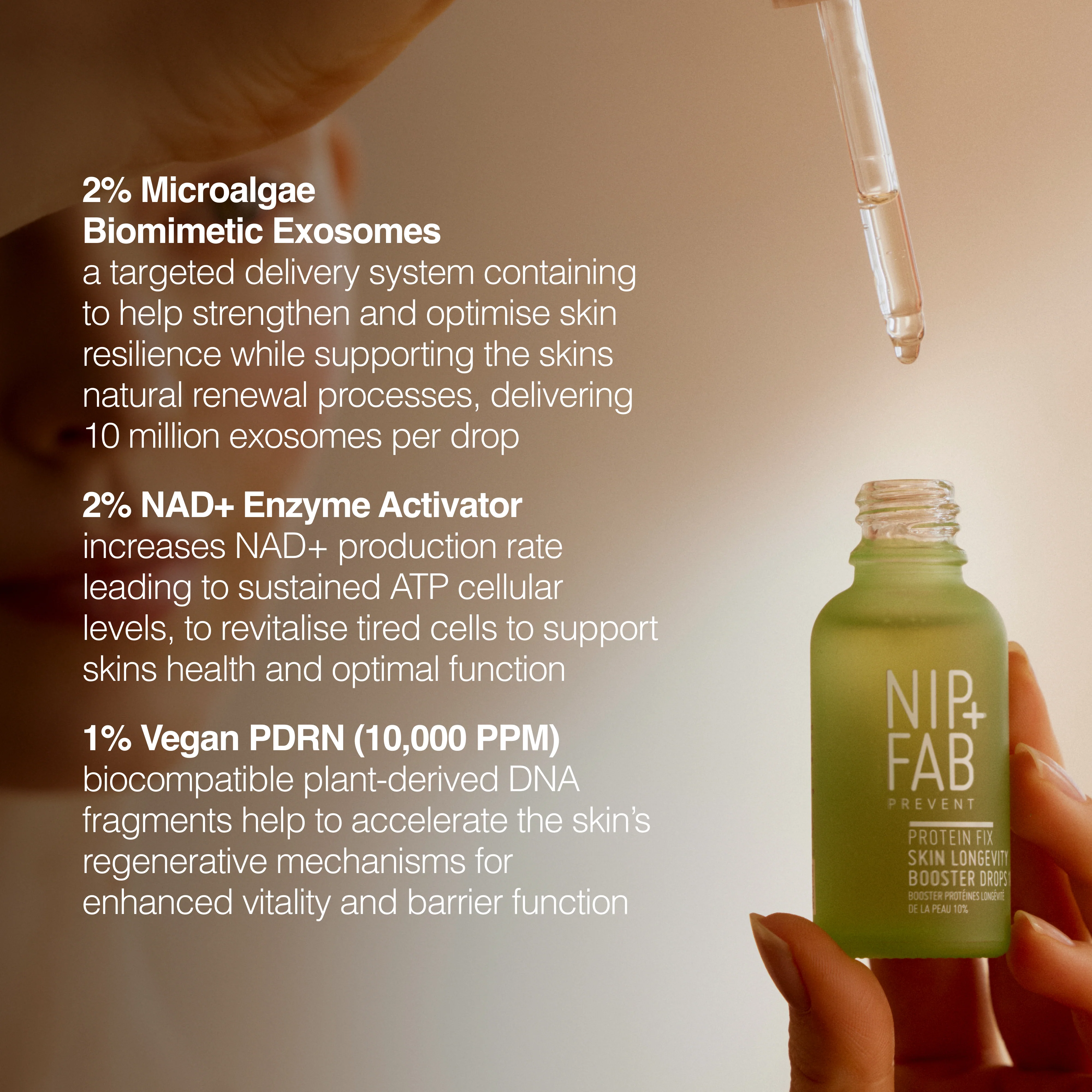 Protein Fix Skin Longevity Booster Drops 10% 30ml - Image 4